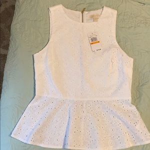 New Michael Kors Eyelet Top Small